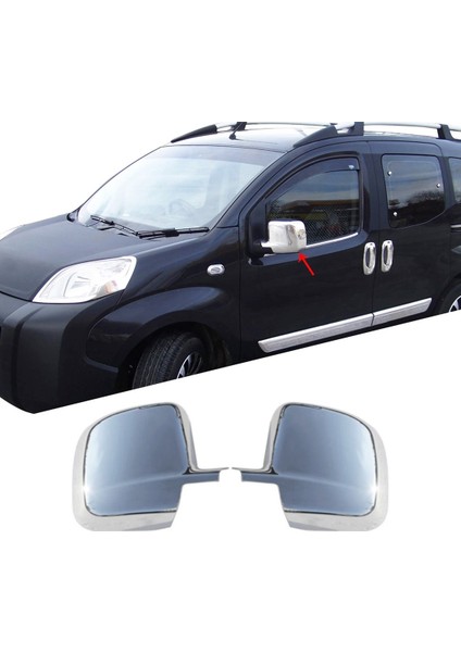 Fiat Fiorino 2008 ve üzeri Krom Ayna Kapağı Abs Krom 2 Parça