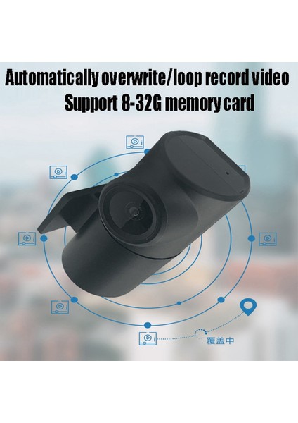 Araba Gizli Mini Sürüş Video Kaydedici Döngü Kaydı Park Izleme Gece Görüşü Kablosuz Araç Kamerası (Yurt Dışından) fırsatları