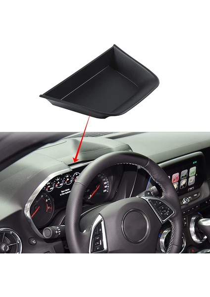 Orta Konsol Dash Tepsi Düzenleyici Iç Depolama Aksesuarları Chevy Camaro 2016-2020 Için Fit, Siyah (Yurt Dışından) modelleri