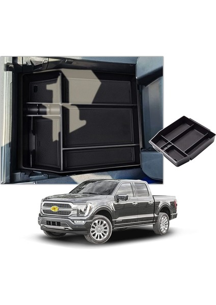 Ford F150 2021 Iç Aksesuarlar Kol Dayama Ekleme Ikincil Saklama Kutusu Için Orta Konsol Düzenleyici Tepsi (Yurt Dışından) fiyatları