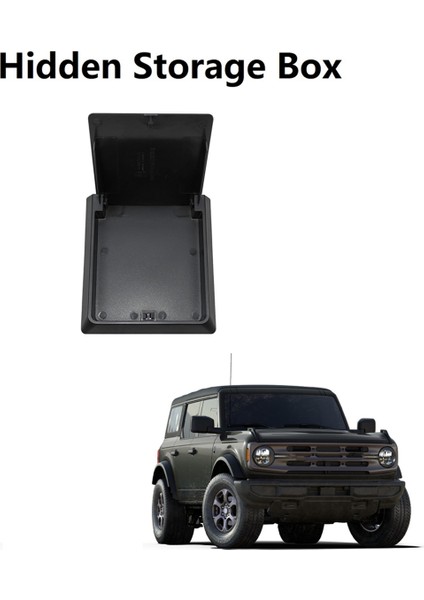 Ford Bronco 2021-2023 Için Araba Kol Dayama Gizli Bölme Saklama Kutusu Organizatör Ekleme Tepsisi Iç Aksesuarları (Yurt Dışından)
