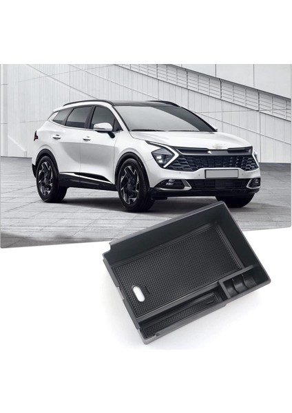 Kia Sportage 2022 Için Merkezi Konsol Kol Dayama Organizatör Saklama Kutusu ile Kaymaz Mat Tepsi Araba Aksesuarları (Yurt Dışından) fiyatları