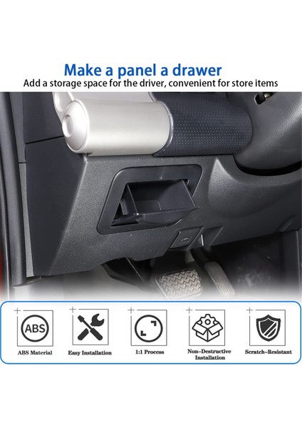 Toyota Fj Cruiser 2007-2021 Için Orta Konsol Sigorta Saklama Kutusu, Sürücü Koltuğu Sigorta Kutusu Madeni Para Saklama Tepsisi (Yurt Dışından) indirimleri