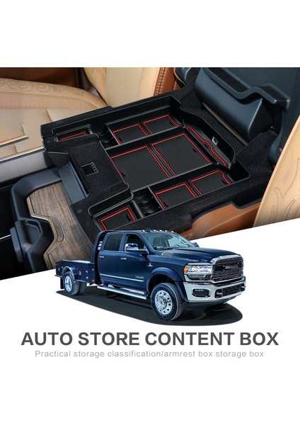 Araba Merkezi Konsol Organizatör Saklama Kutusu Iç Kol Dayama Saklama Kutusu Dodge Ram 1500 2500 3500 2019-2021 Siyah (Yurt Dışından) fiyatları