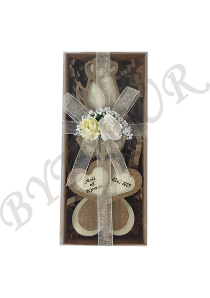 Düğün Nişan Nikah Kına Söz Hediyelik Tomurcuk Gül Iki Kalp Süslü Kutu A.g 15 Adet fiyatları