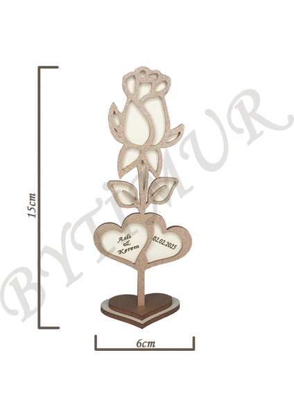 Düğün Nişan Nikah Kına Söz Hediyelik Tomurcuk Gül Iki Kalp Süslü Kutu A.g 15 Adet fırsatları