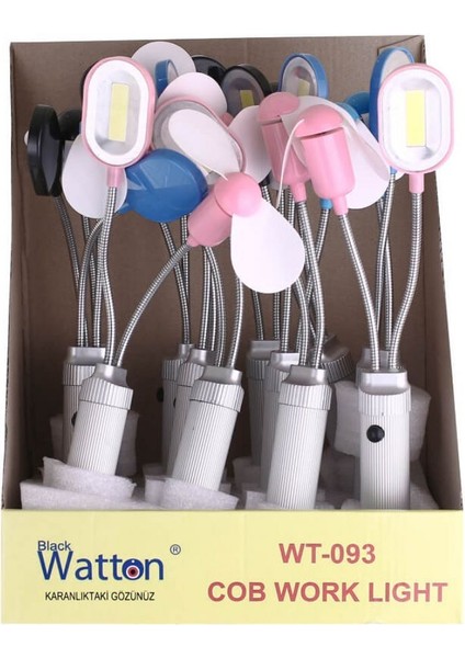 Pervane ve Mıknatıslı Masa Lambası Watton WT-093