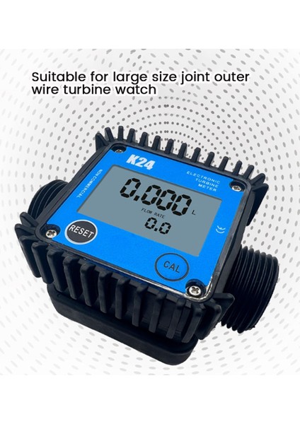 LCD Yakıt Akış Ölçer K24 Türbin Dijital Die-Sel Yakıt Akış Ölçer Uygun Sıvı Su Akışı Ölçme Araçları (Yurt Dışından)