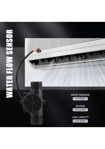 1 Adet Su Akış Sensörü DN25 DC3.5-24V 1 Inç 2-100L/MIN Salon Debimetre Isı Pompası Su Isıtıcı Akış Ölçer Anahtarı Sayacı (Yurt Dışından)
