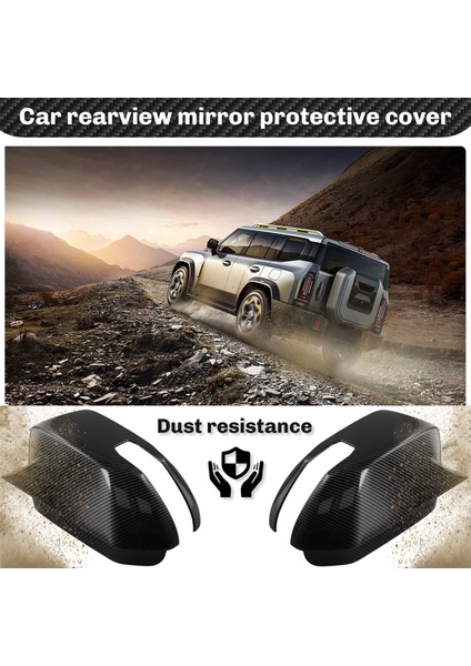 Araba Arka Görünüm Yan Ayna Kapağı Araba Off-Road Trim Aksesuarları Cherry Jetour Traveller 2023 2024 Jetour T2,a (Yurt Dışından)