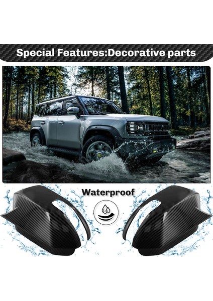 Araba Arka Görünüm Yan Ayna Kapağı Araba Off-Road Trim Aksesuarları Cherry Jetour Traveller 2023 2024 Jetour T2,a (Yurt Dışından)