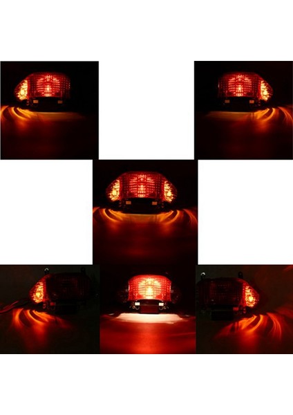 Motosiklet Kuyruk Işık Gy6 Scooter 50CC Arka Kuyruk Işık LED Dönüş Sinyali Gösterge Lambası Çin Taotao Güneşli (Yurt Dışından)