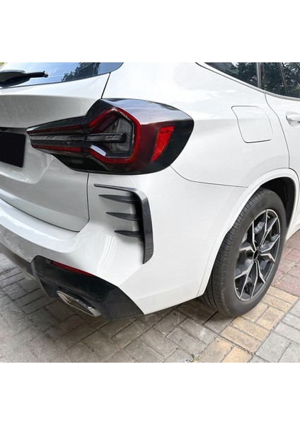 Araba Arka Tampon Splitter Karbon Fiber Spoiler Arka Canard Hava Firar Trim Için Bmw X3 G01 Lcı M Sport 2022-2023 (Yurt Dışından)