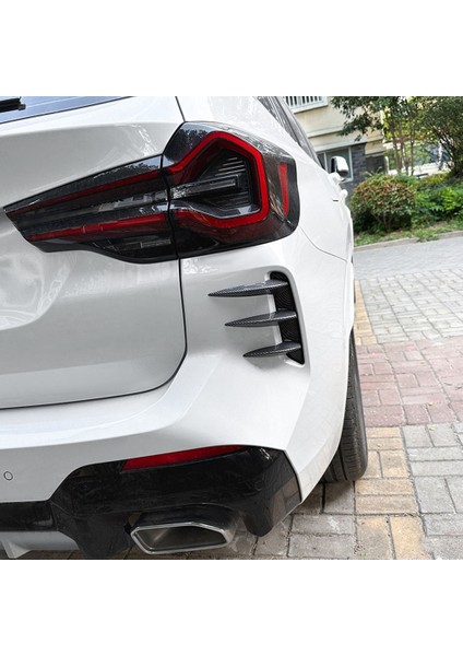 Araba Arka Tampon Splitter Karbon Fiber Spoiler Arka Canard Hava Firar Trim Için Bmw X3 G01 Lcı M Sport 2022-2023 (Yurt Dışından)