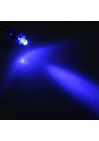 10 Adet LED Ampul Metre Dash B8-5d T5 Lamba Tutucu ile Mavi Ayar Oto Araba Işık (Yurt Dışından)