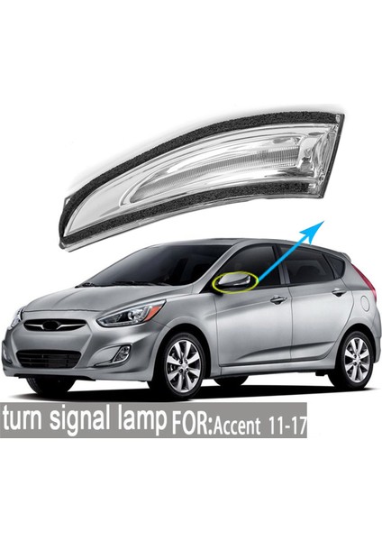 Sol Yan Ayna Dinamik LED Dönüş Sinyal Işığı 87614-1R000 Hyundai Accent Solaris Verna 2011-2017 Tekrarlayıcı Lamba (Yurt Dışından) indirimleri
