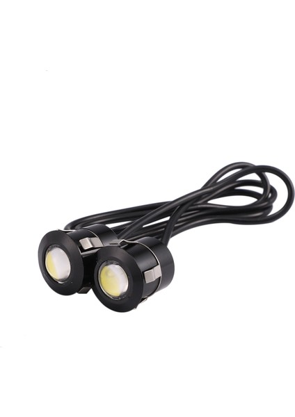 2 Adet LED Kartal Göz Yedek Işık Sis Sürüş Lambası Araba Motosiklet Beyaz Işık 9W Siyah (Yurt Dışından) modelleri