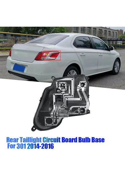 Sağ Arka Kuyruk Lambası Devre Ampul Tabanı Peugeot 301 2014-2016 Araba Fren Arka Lambası Soket Tutucu Tabanı Ampul Yok (Yurt Dışından) fırsatları