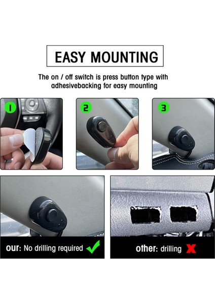 2 Işıklı Sigorta Açma-Kapama Anahtarı Için Kablo Demeti Kiti 12V 40A Röle 180 W/ 300W 4-52 Inç LED Çalışma Işığı Çubuğu Için (Yurt Dışından) modelleri