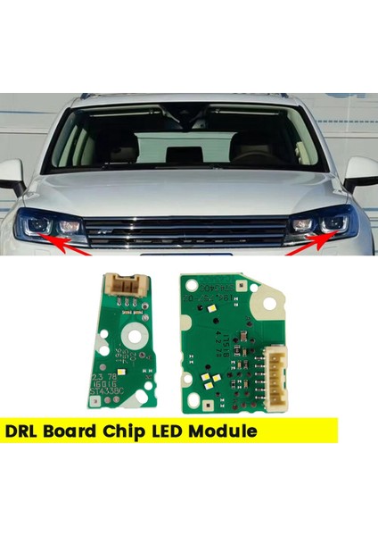 Volkswagen Touareg 2016-2018 Için Far LED Kartı Çip Modülü Drl Çip Dönüş Sinyal Kartı 19675702 196.757-02 Sağ (Yurt Dışından) fiyatları