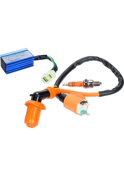Performans Yarışı Cdı + Ateşleme Bobini + Buji Gy6 50CC 125CC 150CC 4 Zamanlı Motorlar Scooter Atv Go Karts Mopedler (Yurt Dışından)