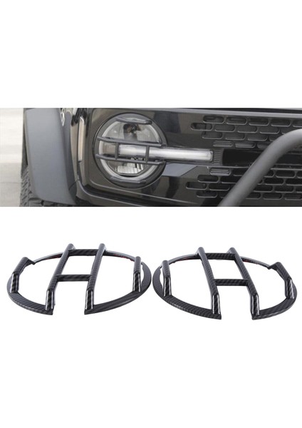Ford Bronco Aksesuarları 2021-2023 Için Far Muhafızları Kapak Trim Karbon Fiber Tarzı (Yurt Dışından) modelleri