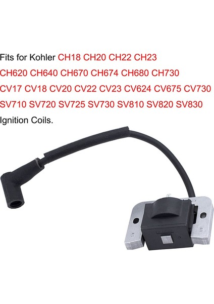 Kohler 24-584-01S 2458445-S 24 584 45-S CH18 CH20 CH22 CH23 CH620 CH621 CV18 CV20 CV22 CV23 Için 2 Adet Ateşleme Bobini (Yurt Dışından)