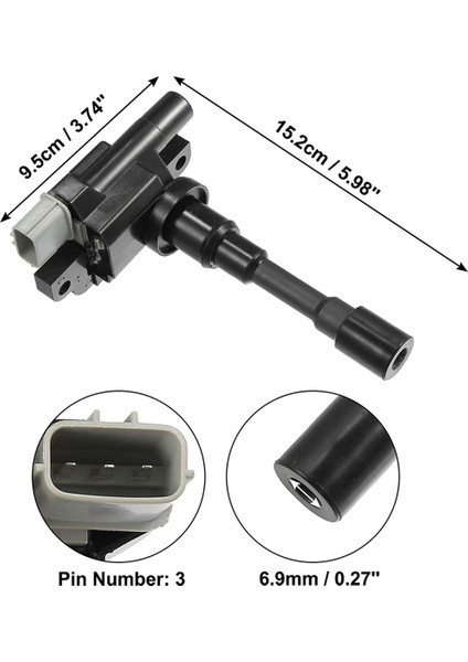 2 Adet Araba Motoru Ateşleme Bobini Değiştirme Suzuki Esteem L4 33400-65G00 33400-65G01 (Yurt Dışından)