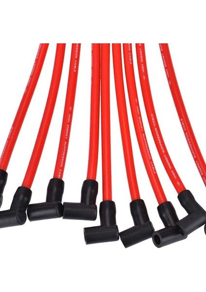 10.5 mm Buji Kablosu Seti, SP10-390-1010 Chevrolet Am Genel Isuzu Heı Sbc Bbc 350 Için Yüksek Performanslı Ateşleme Teli (Yurt Dışından)