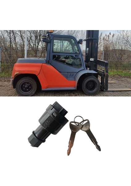 57590-23333-71 Toyota Forklift 4p Kontak Anahtarı Kilit Silindiri Için 2 Tuşlu Kontak Anahtarı (Yurt Dışından)