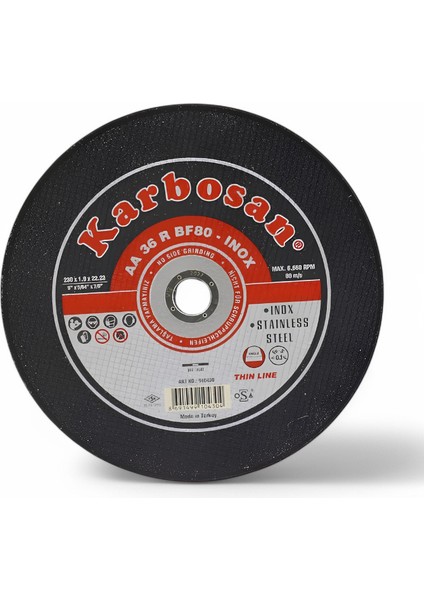 Metal Kesici Taş Disk Taşlama Spiral Demir Kesme Diski 230X1.9X22.23 mm