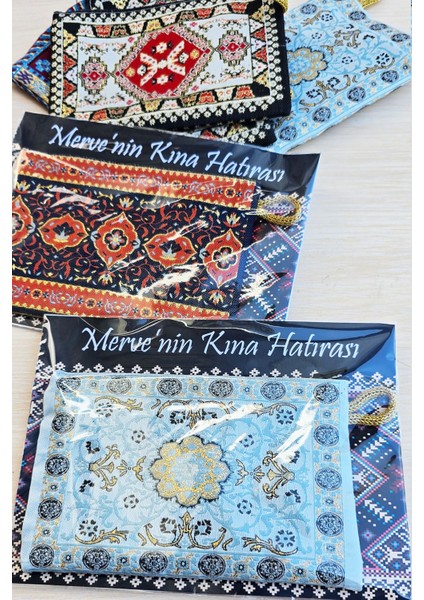 Etnik Cüzdan Kına Hatırası Kilim Desen Çanta Cüzdan Kına Hediyesi 5li fiyatları