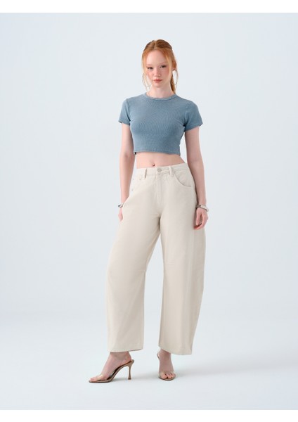 Crop Kadın Tshirt K.kol