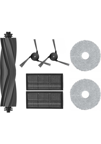 Dreame X40 Ultra L40 Ultra Uyumlu Kauçuk Fırça Hepa Filtre Mop Seti-7 Parça