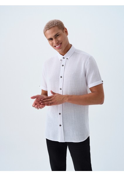 Regular Fit Erkek Gömlek K.kol