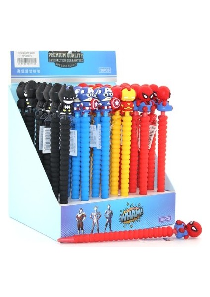 07 Uçlu Karışık Kahraman Figürlü Kurşun Kalem Tdrtr