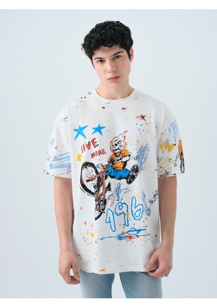 Oversize Fit Erkek Tshirt K.kol