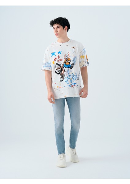 Oversize Fit Erkek Tshirt K.kol fiyatları