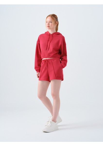 Loose Crop Kadın Sweatshirt