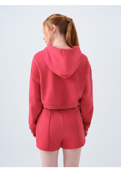 Loose Crop Kadın Sweatshirt