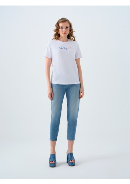Mom Slim Fit Kadın Pantolon