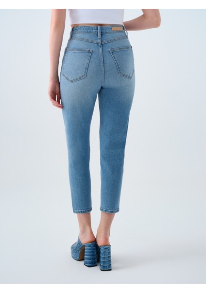 Mom Slim Fit Kadın Pantolon modelleri