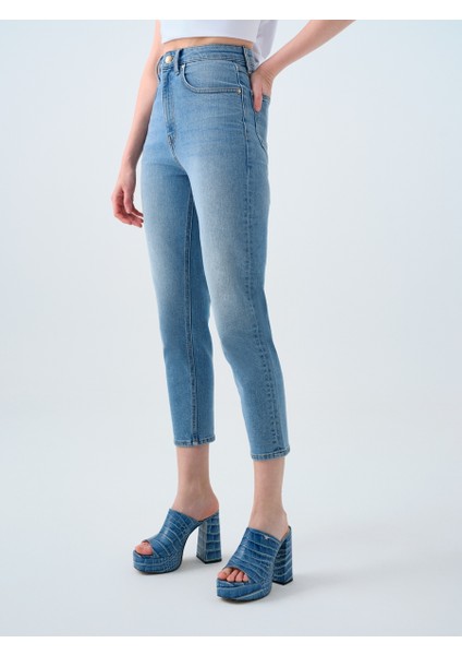 Mom Slim Fit Kadın Pantolon fırsatları
