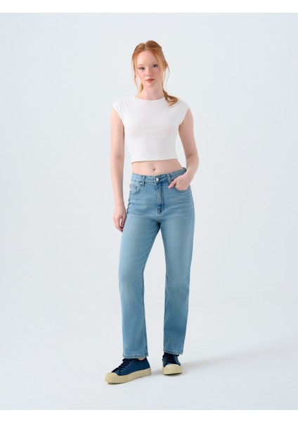 Comfort Straight Comfort Fit Kadın Pantolon