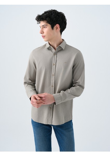 Regular Fit Erkek Gömlek U.kol