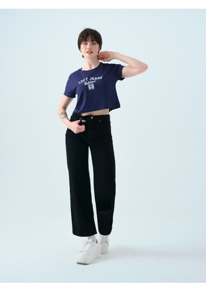 Long Crop Kadın Tshirt K.kol