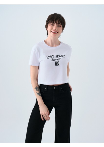 Long Crop Kadın Tshirt K.kol