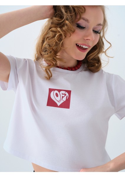 Long Crop Kadın Tshirt K.kol