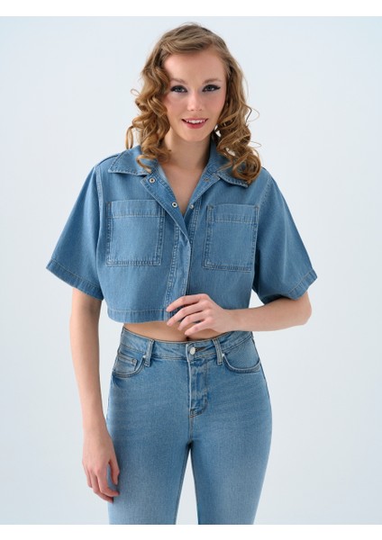 Regular Fit Kadın Gömlek K.kol