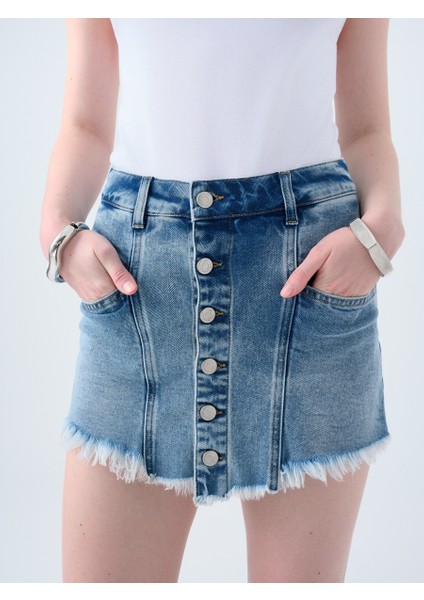Regular Fit Kadın Şort Etek